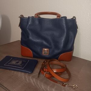 Dooney bourke pebble leather Brenna  bag with accessories